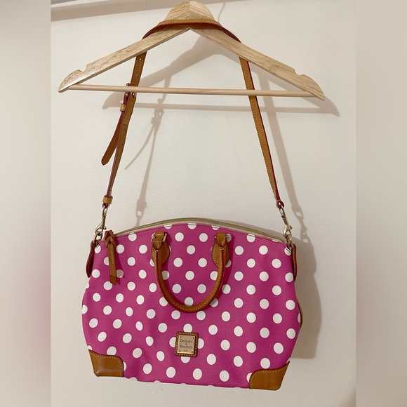 Dooney & Bourke Pink Polka Dot Satchel – Classic DB, So Cute! - Picture 2 of 9